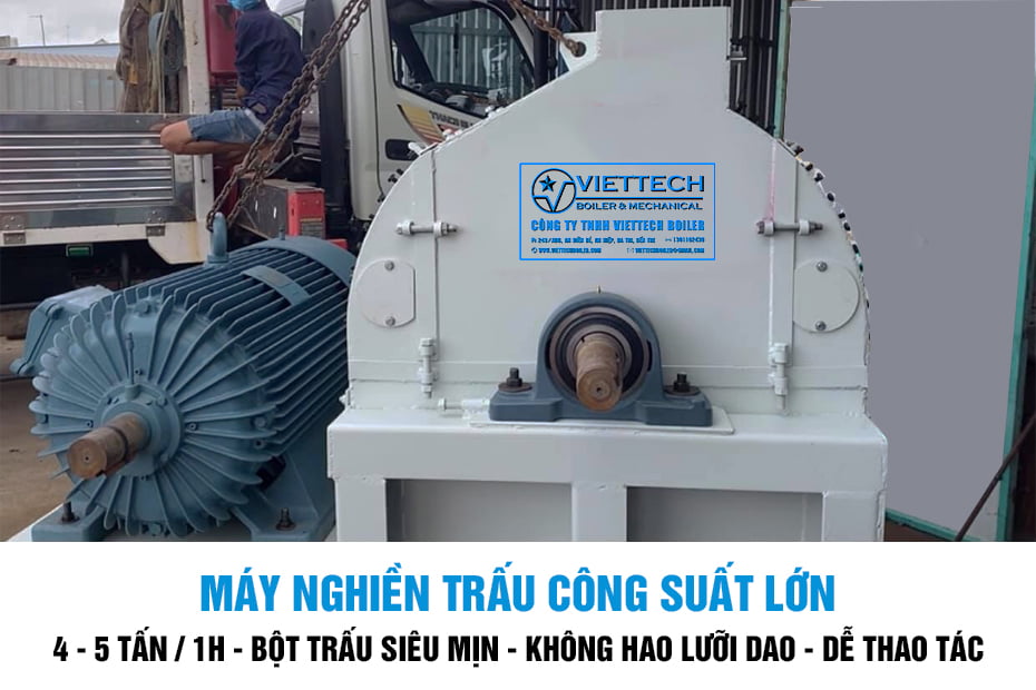 Máy nghiền trấu công suất lớn - Phân phối toàn quốc