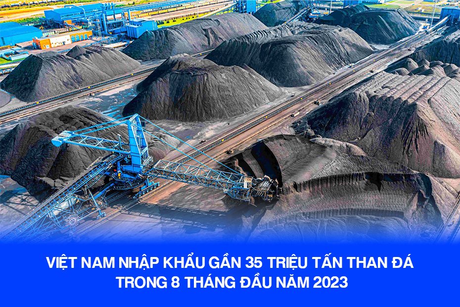 Gần 35 triệu tấn than đá được nhập khẩu trong 8 tháng đầu năm 2023