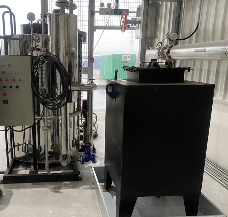 Thanh lý lò hơi đốt dầu DO công suất 1000 kgh